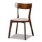 Baxton Studio Reba Mid-Century Light Beige Fabric and Walnut Brown Finished Wood 5-PC Dining Set 180-10813-11082-Zoro - alternate 8